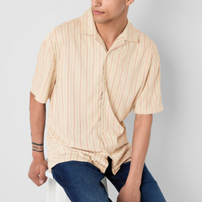 Arizona Mens Short Sleeve Regular Fit Button-Down Shirt