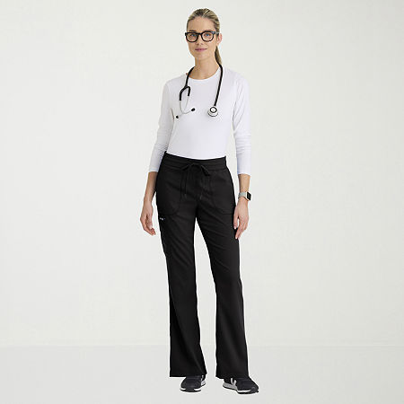 Grey's Anatomy by Barco Classic Grp735 Erin 5-Pocket Mid-Rise Fit & Flare Leg Womens Plus Tall Stretch Fabric Moisture Wicking Scrub Pant, Xx-large, B
