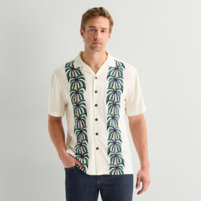 St. John's Bay Camp Mens Short Sleeve Camp Shirt