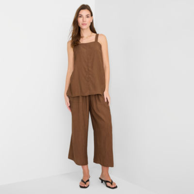 ANNA a.n.a Womens Beachy Crop Pant - JCPenney