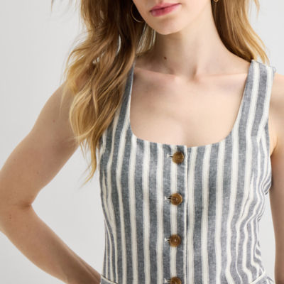 a.n.a Womens Square Neck Sleeveless Vest