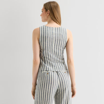 a.n.a Womens Square Neck Sleeveless Vest