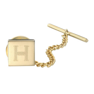 Personalized 23k Initial Tie Tack