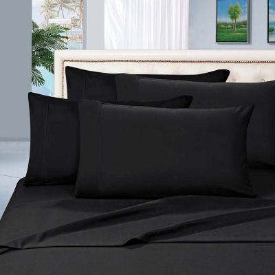 Elegant Comfort Wrinkle Resistant Solid Microfiber Bed Sheet set with Deep Pocket