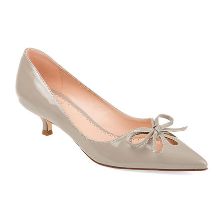  Womens > shoes > Pumps-Journee Collection Womens Lutana Slip-on Pointed Toe Kitten Heel Pumps