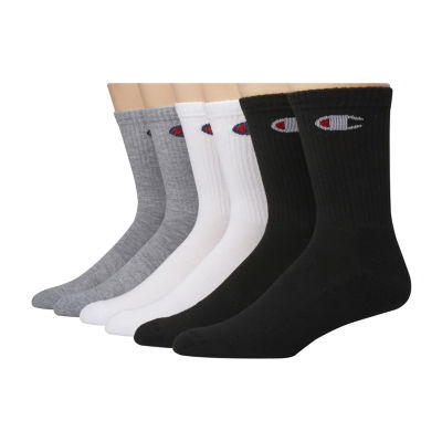 Champion Mens 6 Pair Crew Socks