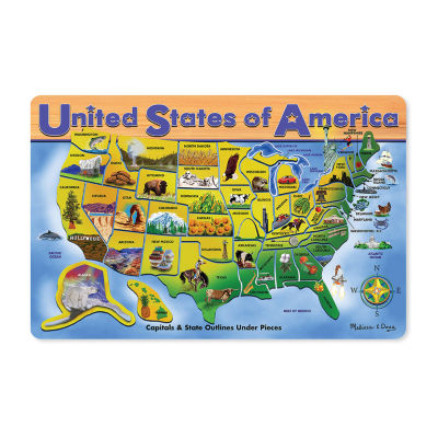 Melissa & Doug Usa Map Wooden Puzzle