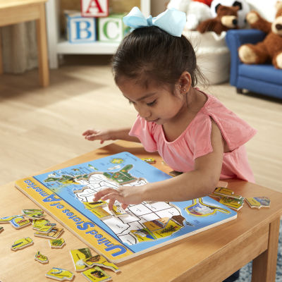 Melissa & Doug Usa Map Wooden Puzzle