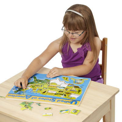 Melissa & Doug Usa Map Wooden Puzzle