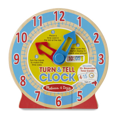 Melissa & Doug Turn & Tell Wooden Clock