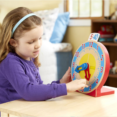 Melissa & Doug Turn & Tell Wooden Clock