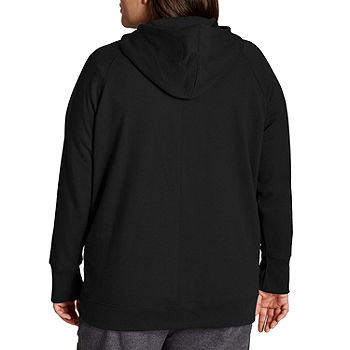 JMS by Hanes Womens Long Sleeve Hoodie Plus - JCPenney