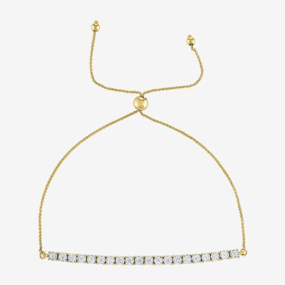 (H-I / I1) 3/4 CT. T.W. Lab Grown White Diamond 10K White or Yellow Gold Bolo Bracelet