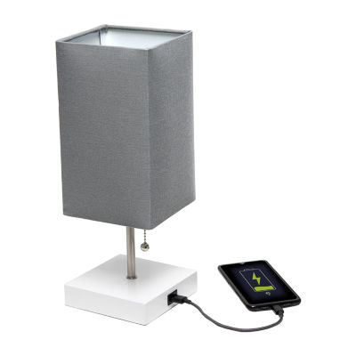 All the Rages Usb Black Petite Stick 2-pc. Lamp Set