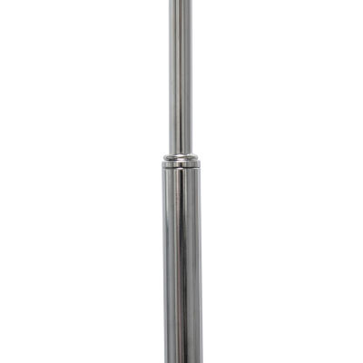 Simple Designs Arched Brushed Nickel Floor Lamp