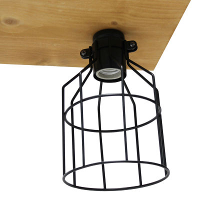 4 Light Farmhouse Beam Pendant