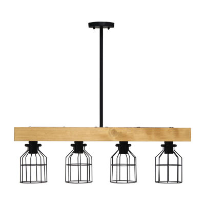 4 Light Farmhouse Beam Pendant