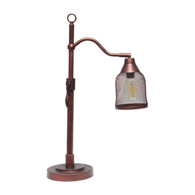 Arched Metal Mesh Shade Table Lamp, Color Red Bronze JCPenney