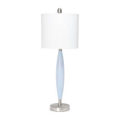 All the Rages Blue Stylus Metal Table Lamp