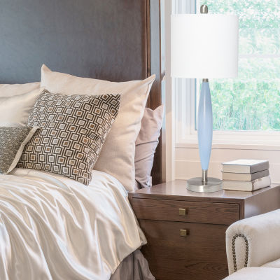 All the Rages Blue Stylus Metal Table Lamp