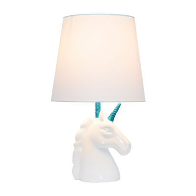 All the Rages Blue Sparkling Unicorn Resin Table Lamp