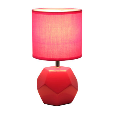 Simple Designs Round Prism Mini Table Lamp