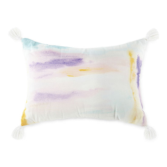 Home Expressions Watercolor Lumbar Pillow