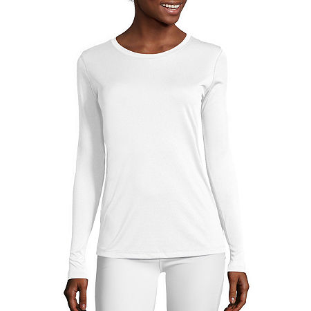 Hanes Cool-DRI Women's Performance Long-Sleeve T-Shirt, Small, White