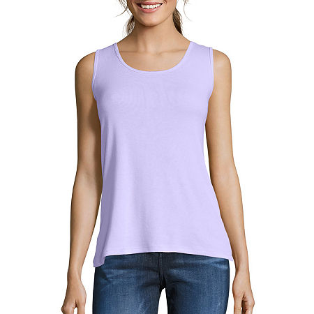 Hanes Women's Mini-Ribbed Cotton Tank, Xx-large, Purple
