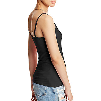Hanes Women's Stretch Cotton Cami With Built-In Shelf Bra - JCPenney