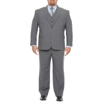 Stafford Signature Wool Gray Classic Fit Big and Tall Suit Separates ...