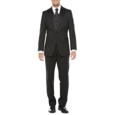 Stafford Coolmax Classic Fit Tuxedo Suit Separates, Color Black JCPenney