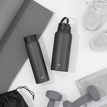 32 oz Insulated Water Bottle with Straw Lid,Vacuum Stainless Steel
