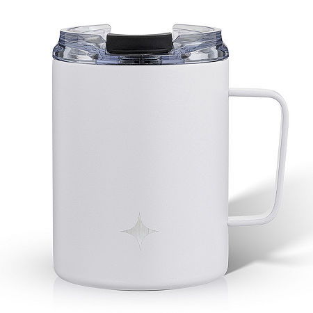 Joyjolt Vacuum Insulated Tumbler With Lid & Handle - 12 Oz, One Size, White