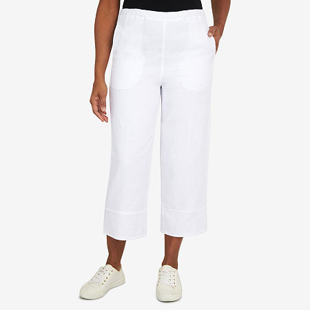  Alfred Dunner Set Sail Womens Relaxed Fit Ankle Pant