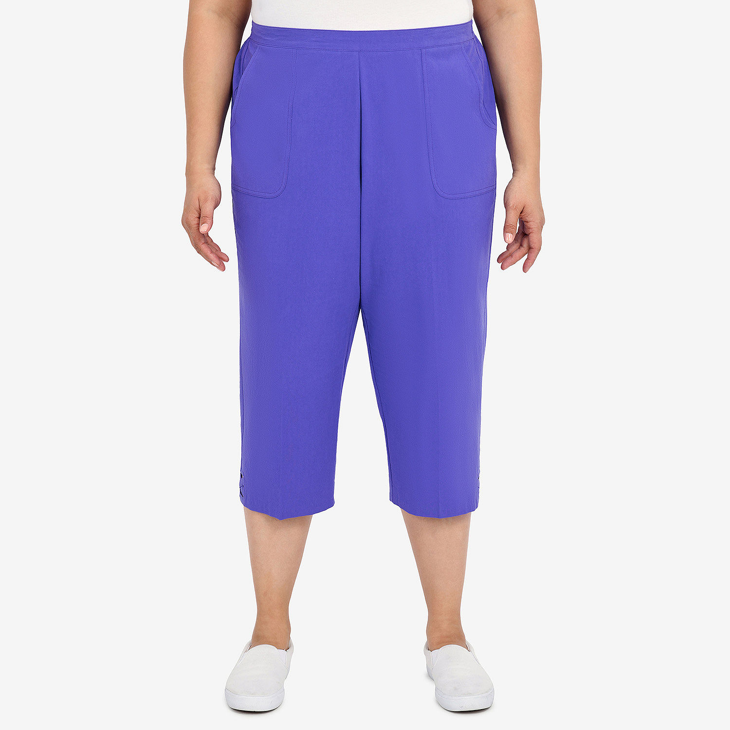 Alfred Dunner Tropic Zone Mid Rise Plus Capris - JCPenney