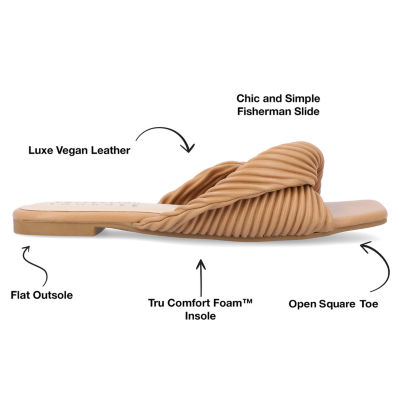 Journee Collection Womens Emalynn Flat Sandals