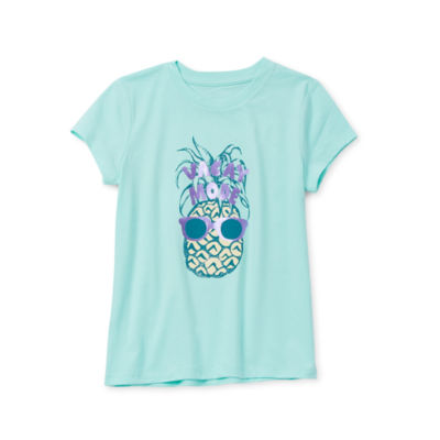 Thereabouts Little & Big Girls Round Neck Short Sleeve Graphic T-Shirt