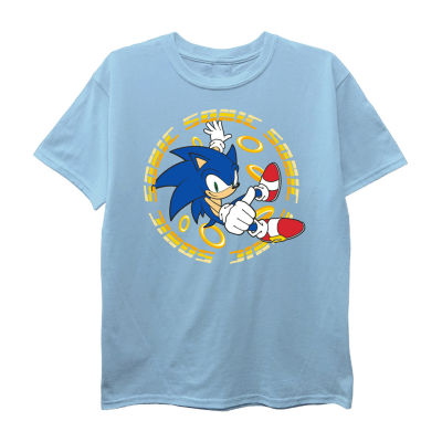 Little & Big Boys Crew Neck Short Sleeve Sonic the Hedgehog Graphic T-Shirt