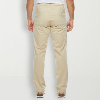 St. John's Bay Seated Adjustable Leg Mens Adjustable Features Easy-on + Easy-off Adaptive Regular Fit Flat Front Pant