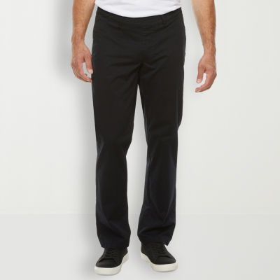 St. John's Bay Seated Adjustable Leg Mens Features Easy-on + Easy-off Adaptive Regular Fit Flat Front Pant