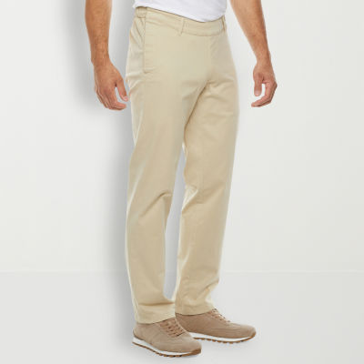 St. John's Bay Seated Adjustable Leg Mens Adjustable Features Easy-on + Easy-off Adaptive Regular Fit Flat Front Pant