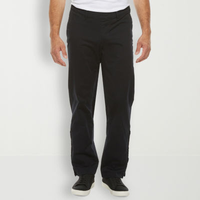 St. John's Bay Seated Chino Mens Adjustable Features Easy-on + Easy-off Adaptive Regular Fit Flat Front Pant