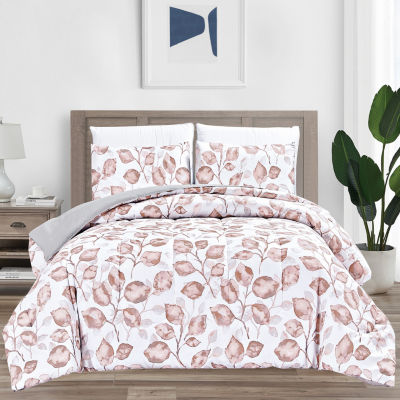 Greyson Home Painted Leaves 3-pc. Floral Comforter Set