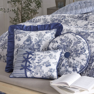 Laurel Manor Toile Garden Cotton Bedspread