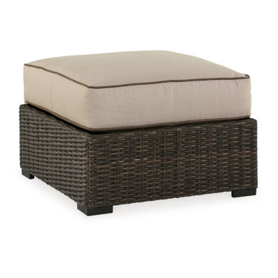 Signature Design by Ashley® Coastline Bay Outdoor Ottoman with Cushion
