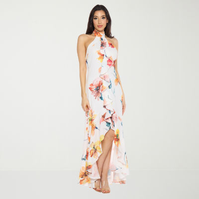 Premier Amour Womens Sleeveless Floral Maxi Dress