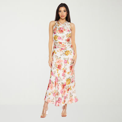 Premier Amour Floral Midi Sheath Dress