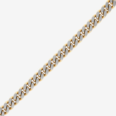 Bulova Mens Stainless Steel 8 1/2 Inch Solid Curb Chain Bracelet