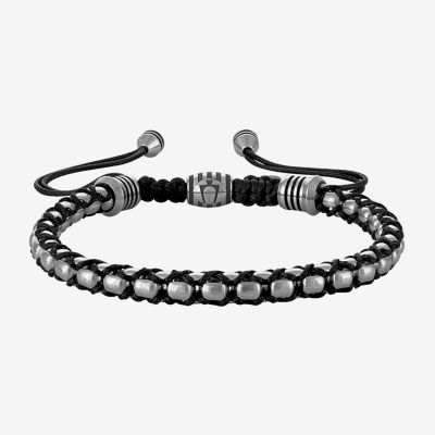 Bulova Stainless Steel Bolo Bracelet
